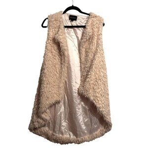 Faux Fur Vest Womens L/G Maddison Polyester cream